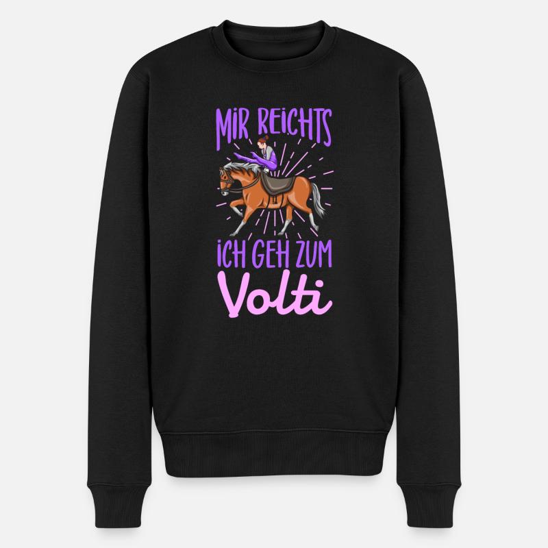 Voltigieren - Männer Premium Bio Pullover - Schwarz