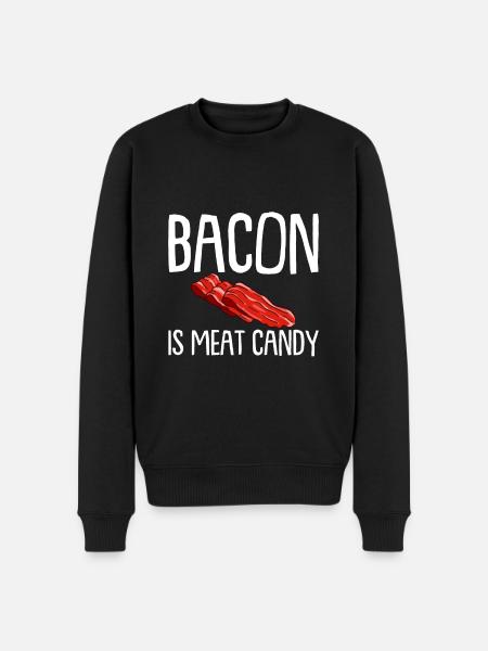 Bacon Is Meat Candy - Men's Premium Organic Jumper - black