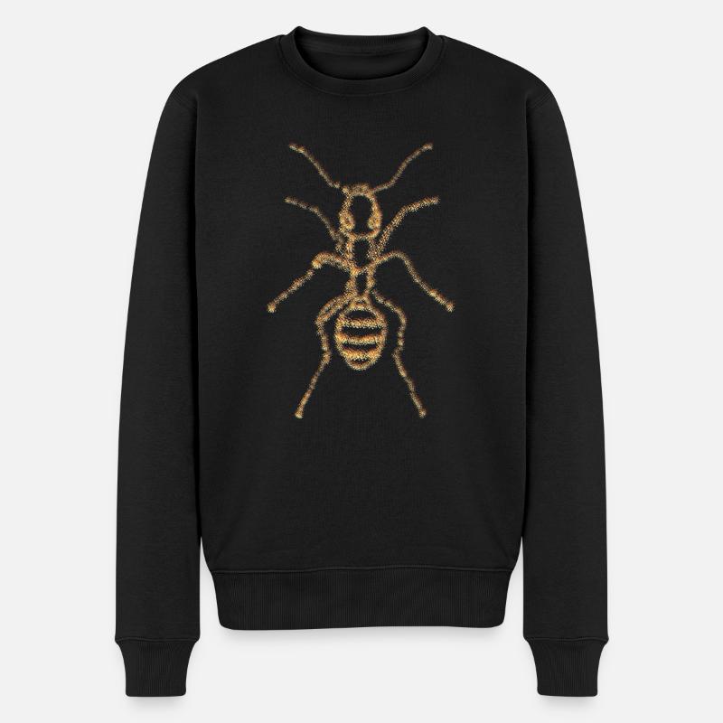 Fourmis Rétro Insecte Fourmi - Pull Premium bio Homme - noir