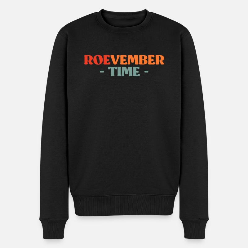 Roevember Time Shirt Cadeau - Pull Premium bio Homme - noir
