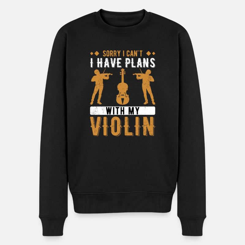 Violoniste Violoniste Violoniste - Pull Premium bio Homme - noir
