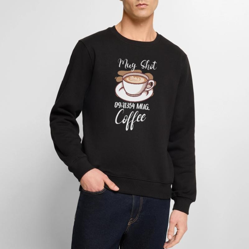 Coffee Lover Caffeine Molecule Java Latte Espresso Men's Premium Organic Jumper