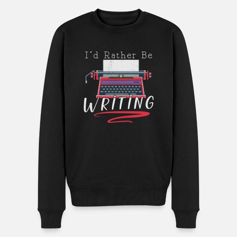 Auteur Écriture Écrivain Littérature - Pull Premium bio Homme - noir