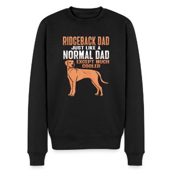 Rhodesian Ridgeback Hund - Männer Premium Bio Pullover - Schwarz - Vorne - Nico (187cm)