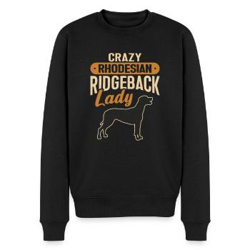 Rhodesian Ridgeback Hund - Männer Premium Bio Pullover - Schwarz - Vorne - Nico (187cm)