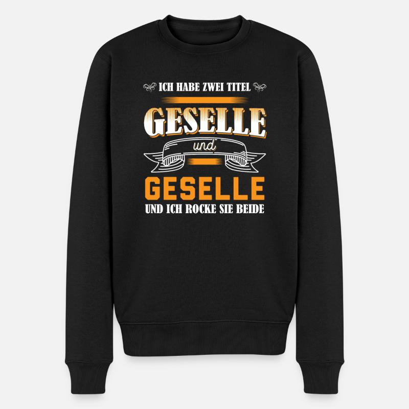 Geselle 2023 Geselle Geselle bestanden Geschenk - Männer Premium Bio Pullover - Schwarz