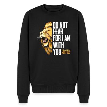 Jesus Christus Christ Religion Religiös - Männer Premium Bio Pullover - Schwarz - Vorne - Nico (187cm)