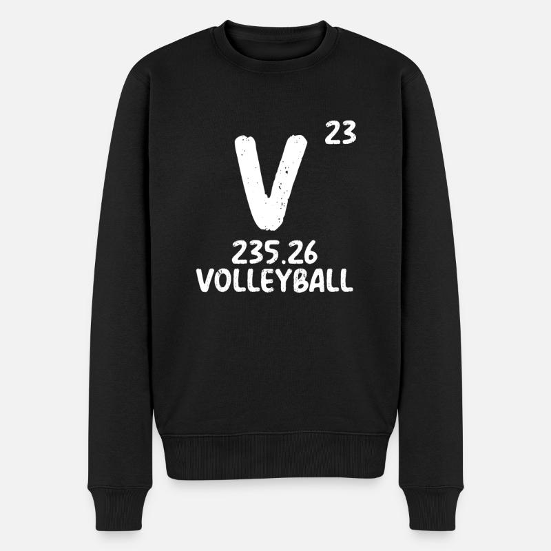 V Pour le volleyball - Pull Premium bio Homme - noir