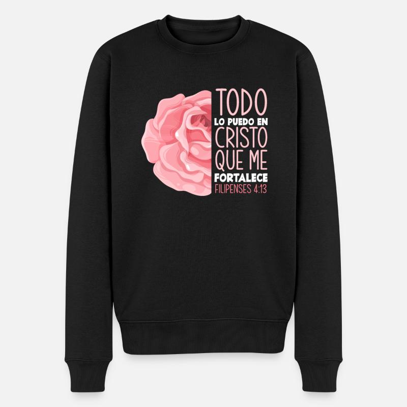 Jésus-Christ-Christ Religion Religieuse - Pull Premium bio Homme - noir
