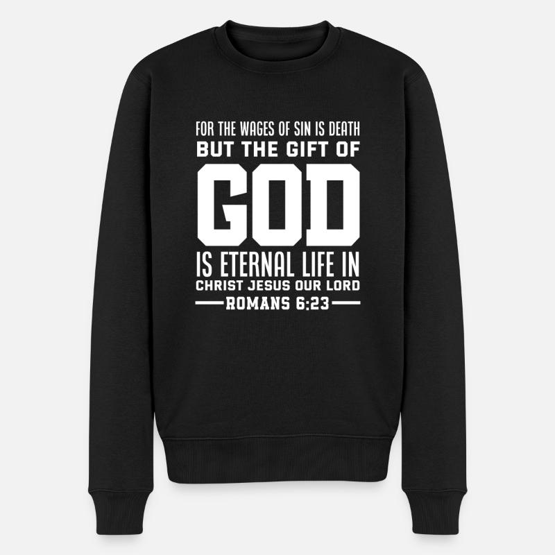 Jésus-Christ-Christ Religion Religieuse - Pull Premium bio Homme - noir