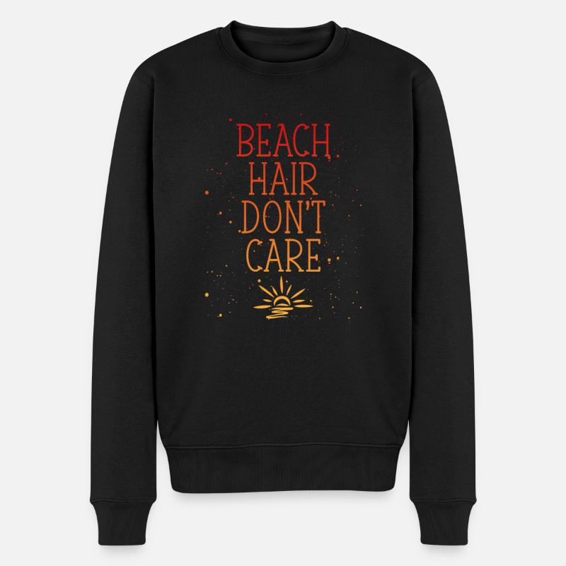 Les cheveux s’en moquent - Pull Premium bio Homme - noir
