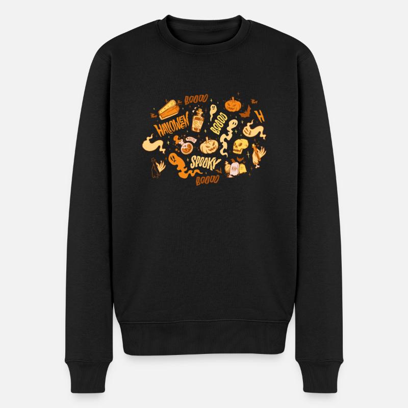 Halloween Core Aesthetic Shirt Geschenk - Männer Premium Bio Pullover - Schwarz