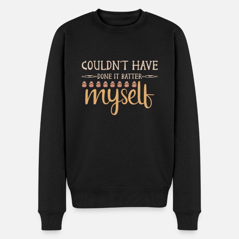 Cuisson gâteau Boulanger Confiseur - Pull Premium bio Homme - noir
