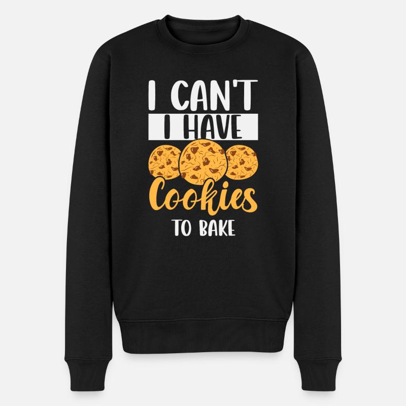 Kuchen Backen Bäcker Konditor - Männer Premium Bio Pullover - Schwarz