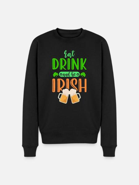Irish St. Patrick's day - Men's Premium Organic Jumper - black