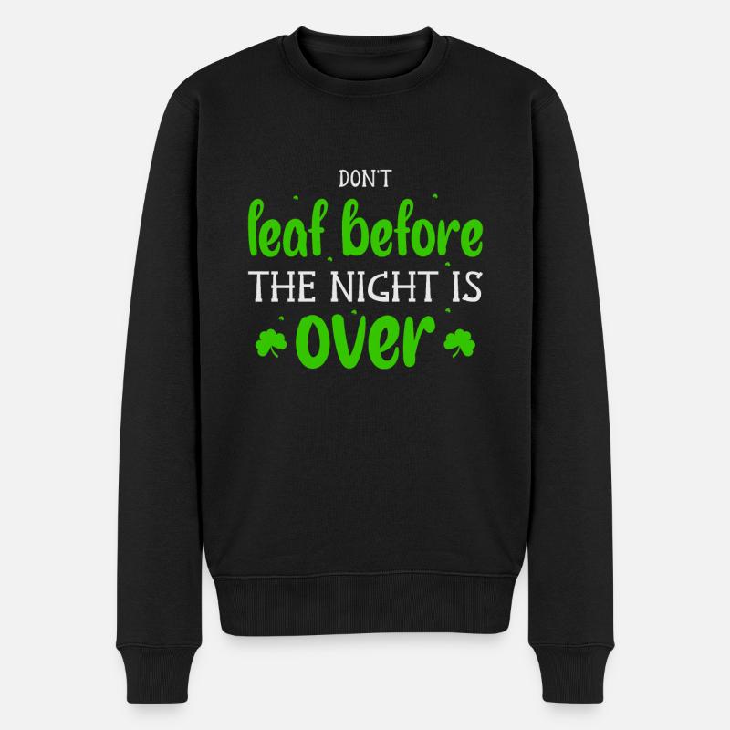Irisch St. Patricks day - Männer Premium Bio Pullover - Schwarz