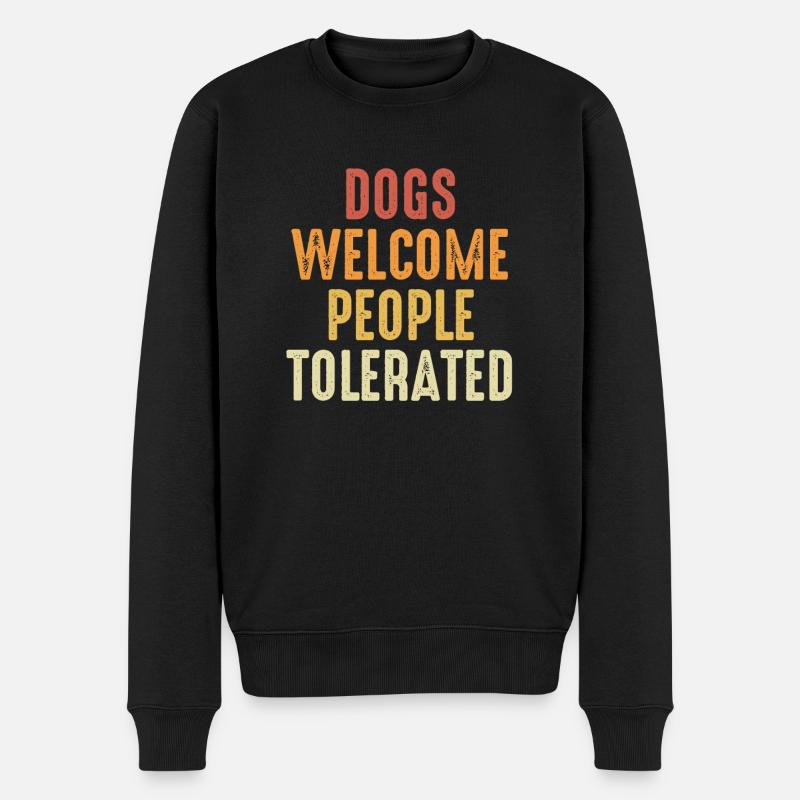Chiens bienvenus - Pull Premium bio Homme - noir