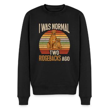 Rhodesian Ridgeback Hund - Männer Premium Bio Pullover - Schwarz - Vorne - Nico (187cm)