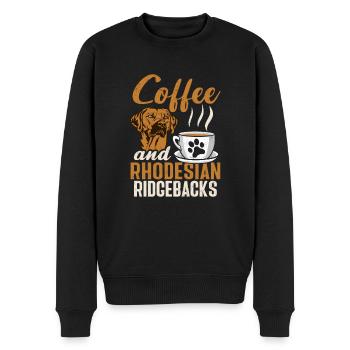 Rhodesian Ridgeback Hund - Männer Premium Bio Pullover - Schwarz - Vorne - Nico (187cm)