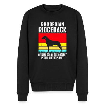 Rhodesian Ridgeback Hund - Männer Premium Bio Pullover - Schwarz - Vorne - Nico (187cm)
