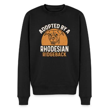 Rhodesian Ridgeback Hund - Männer Premium Bio Pullover - Schwarz - Vorne - Nico (187cm)