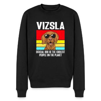 Vizsla Retro Vintage Hongrois Vizsla - Pull Premium bio Homme - noir - Devant - Nico (187cm)