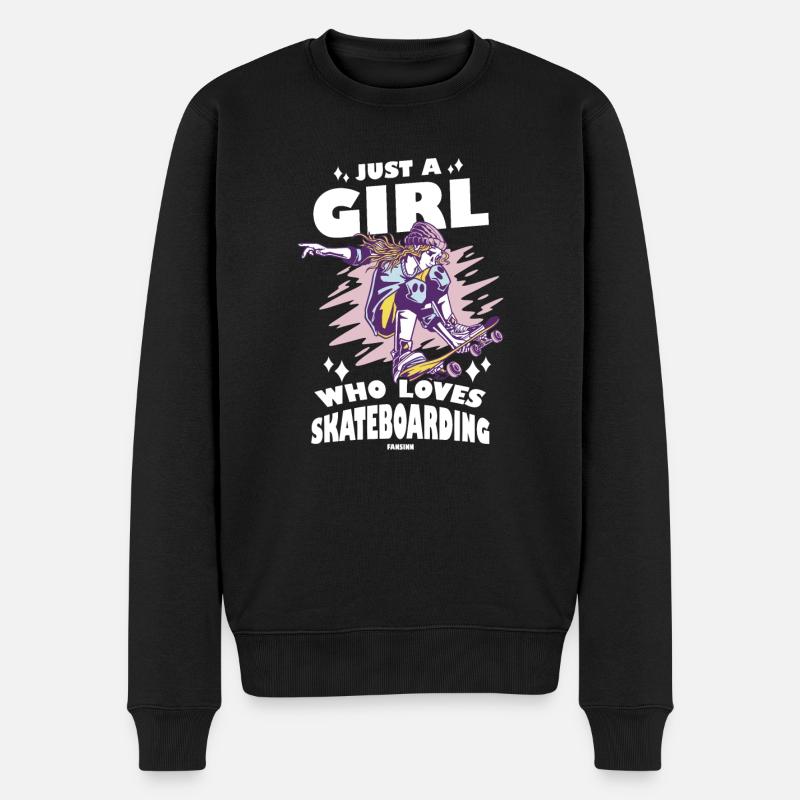 skate halfpipe cool fille - Pull Premium bio Homme - noir