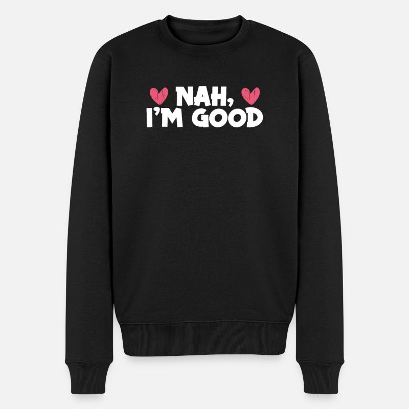 Liebe Versagt Nie - Männer Premium Bio Pullover - Schwarz