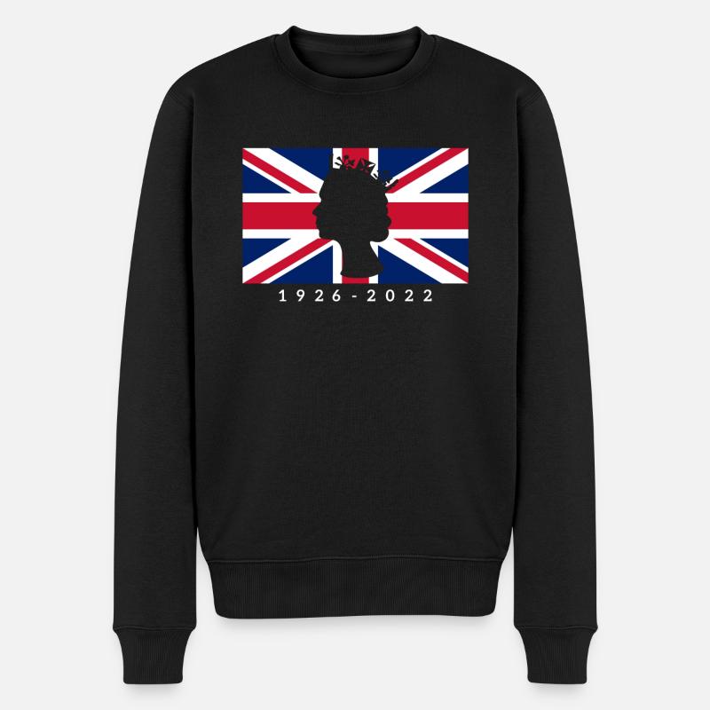 RIP Queen Uk Flag - Pull Premium bio Homme - noir