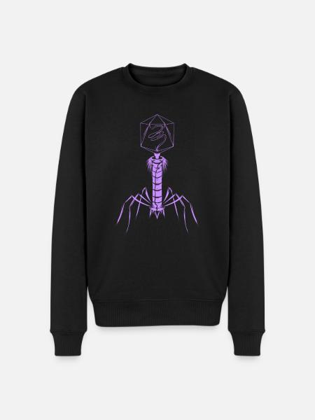 Microbiology Virus Biology Virology - Männer Premium Bio Pullover - Schwarz