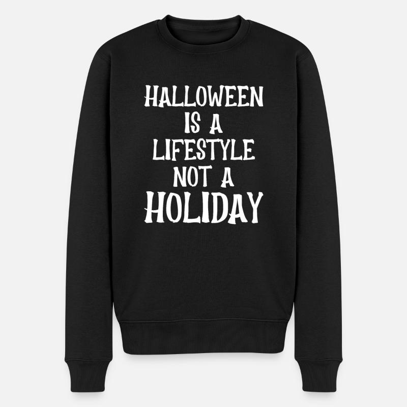 Halloween Ist Ein Lebensstil - Männer Premium Bio Pullover - Schwarz