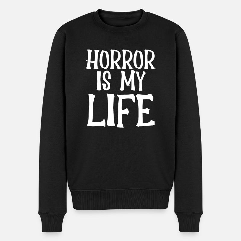 La terreur est ma vie - Pull Premium bio Homme - noir