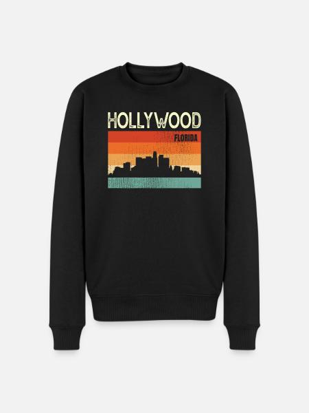 Hollywood - Men's Premium Organic Jumper - black