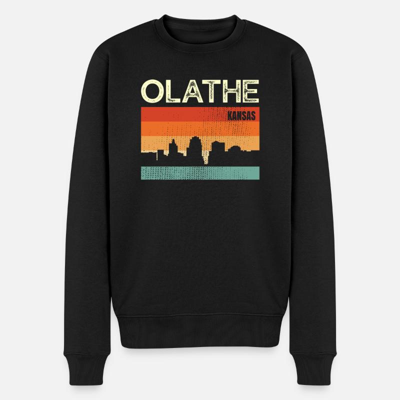Olathe - Pull Premium bio Homme - noir