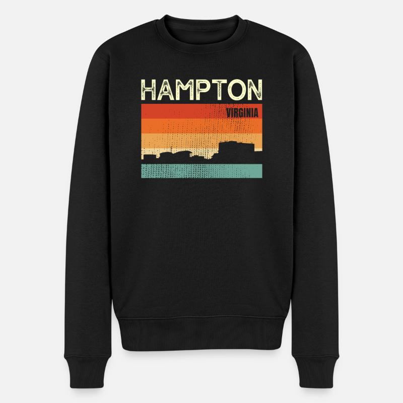 Hampton - Men's Premium Organic Jumper - black