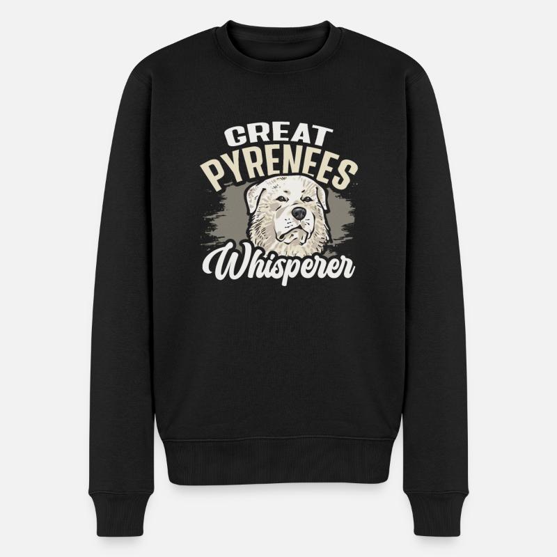Great Pyrenees Hundeflüsterer - Männer Premium Bio Pullover - Schwarz