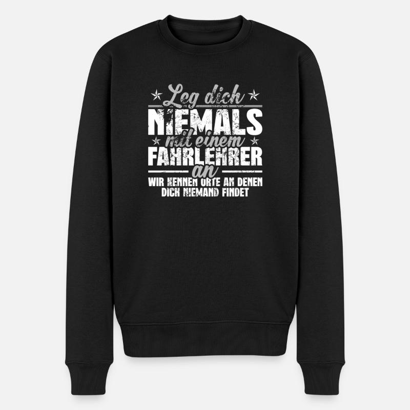 Fahrlehrer - Männer Premium Bio Pullover - Schwarz