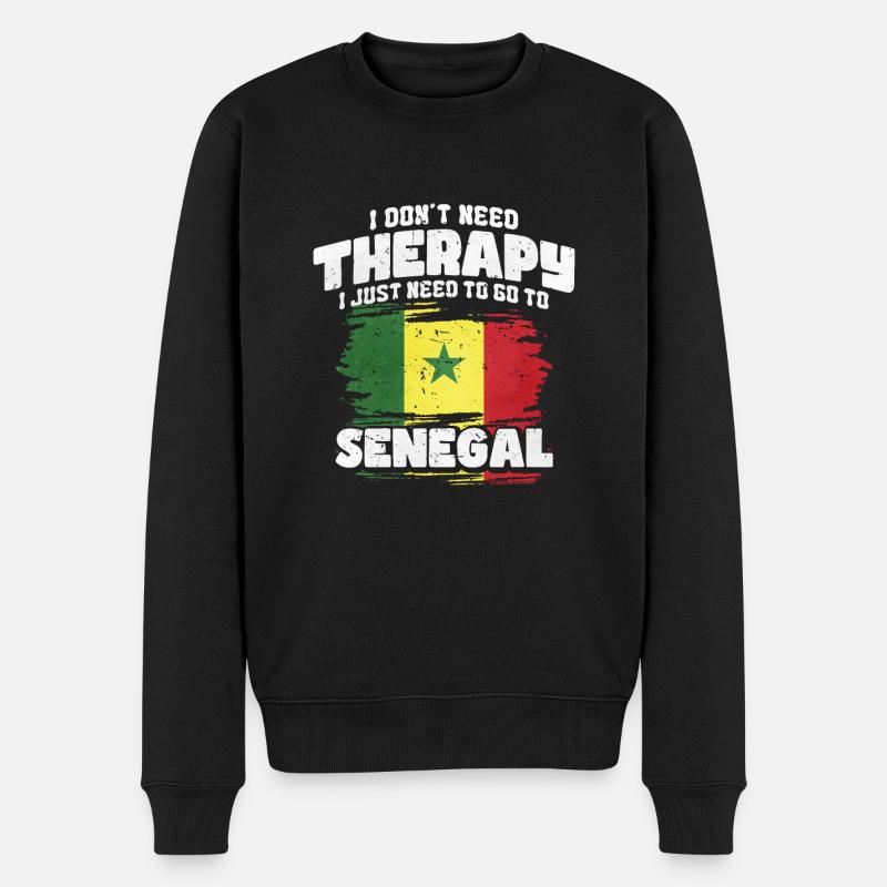 Sénégal - Pull Premium bio Homme - noir