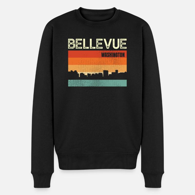 Bellevue - Männer Premium Bio Pullover - Schwarz