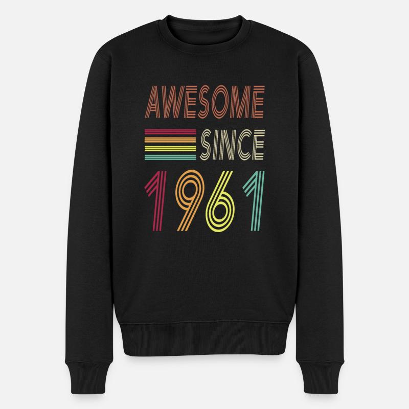 Awesome since 2016 - Männer Premium Bio Pullover - Schwarz