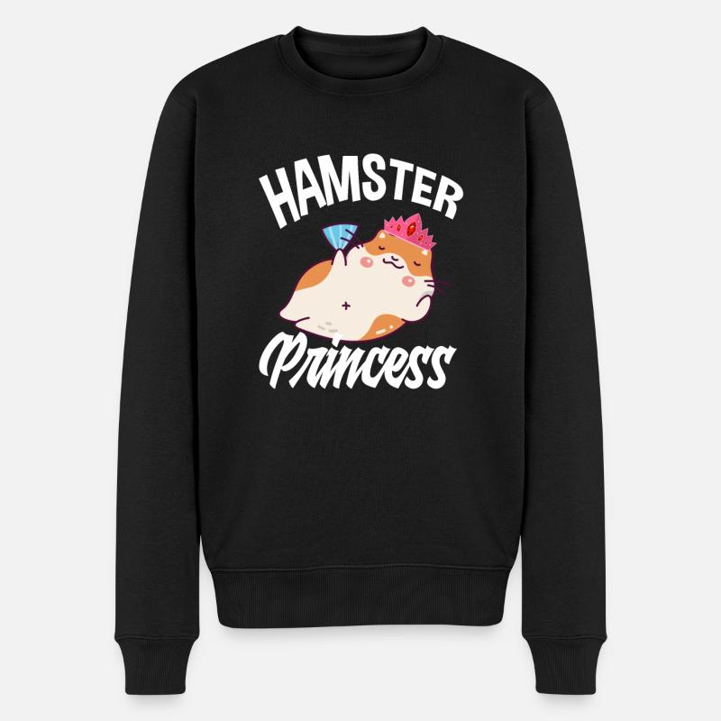 Funny Hamster Gift - Men's Premium Organic Jumper - black