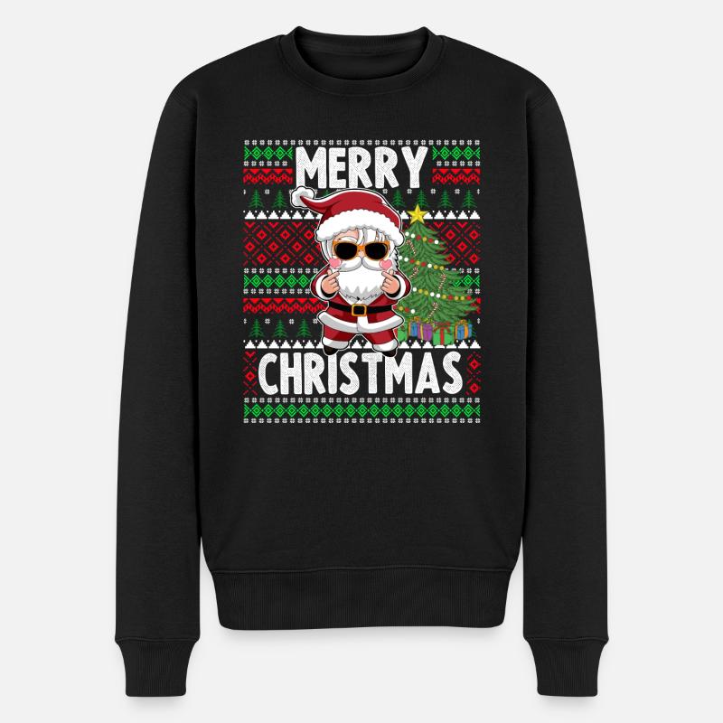 Tenue de Noël K-Pop Noël - Pull Premium bio Homme - noir