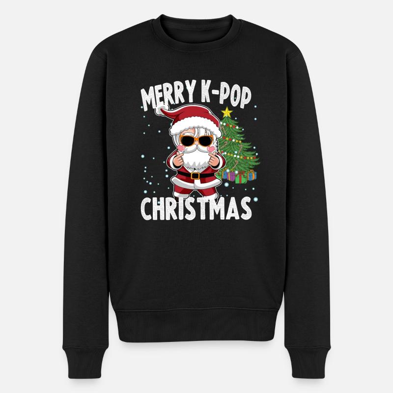 Oppa Santa K-Pop Style Noël - Pull Premium bio Homme - noir