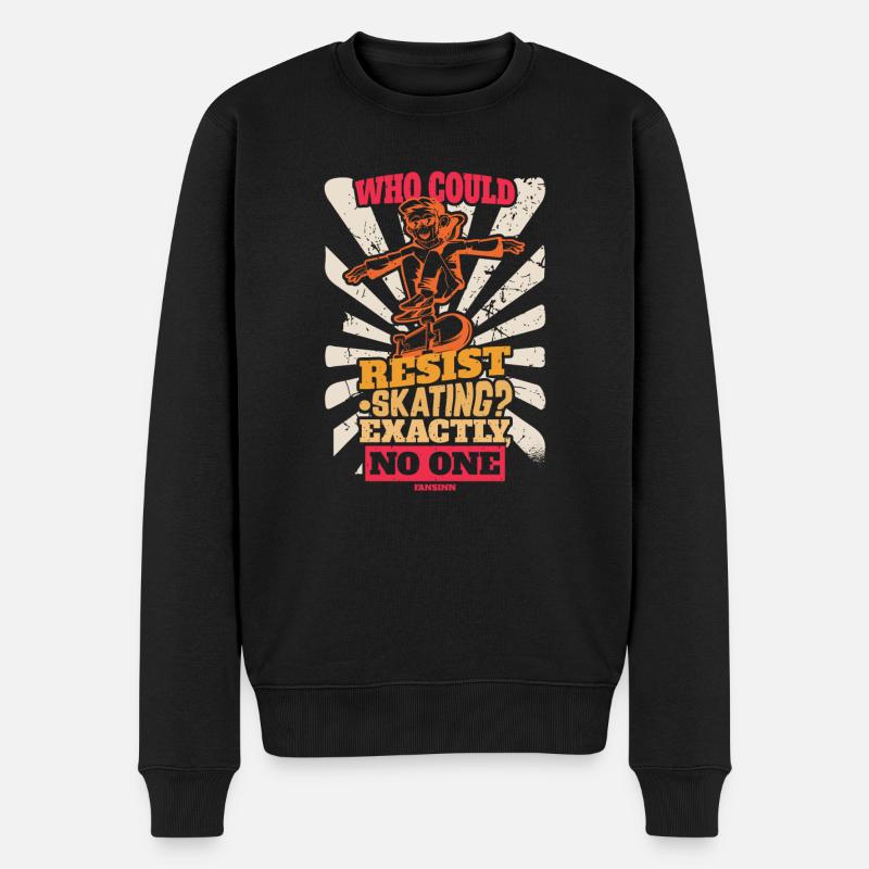 design de skateboard cool - Pull Premium bio Homme - noir