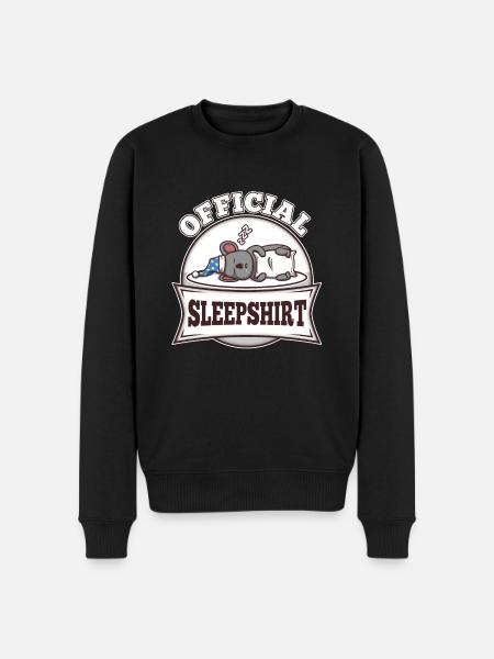 Official Sleeping Shirt Koala - Men's Premium Organic Jumper - black
