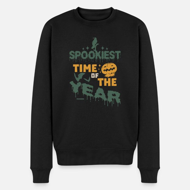 Citrouille Zombie Halloween - Pull Premium bio Homme - noir