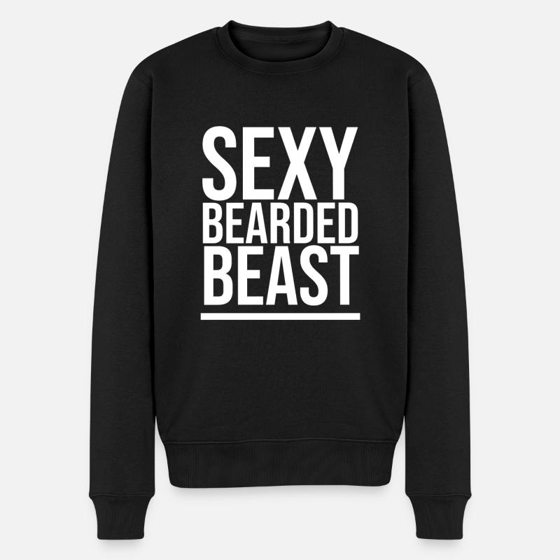Bête barbue sexy - Pull Premium bio Homme - noir
