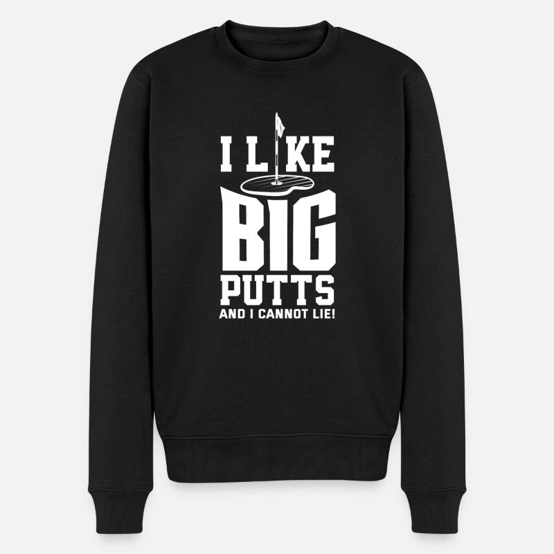 Fun Golf Golf Golfer Gift - Men's Premium Organic Jumper - black