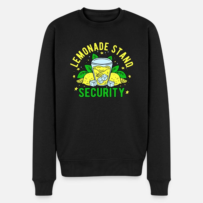 Limonadenverkäufer Lemonade Stand Security - Männer Premium Bio Pullover - Schwarz