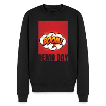 Boom Comic Style It's Demo Day für dein Hausabriss - Männer Premium Bio Pullover - Schwarz - Vorne - Nico (187cm)